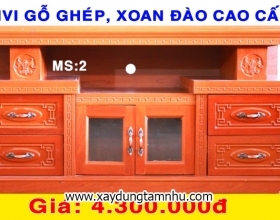 CÓP TIVI GỖ GHÉP PHỦ XOAN ĐÀO 1M4 CÓP TIVI GỖ GHÉP PHỦ XOAN ĐÀO 1M4