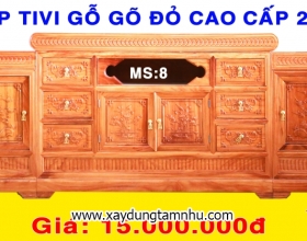 CÓP TIVI GÕ ĐỎ CAO CẤP 2M2