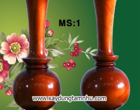 LỤC BÌNH GỖ TRÀM BÔNG VÀNG 40CM LỤC BÌNH GỖ TRÀM BÔNG VÀNG 40CM