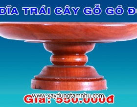 DĨA TRÁI CÂY BẰNG GỖ GÕ ĐỎ