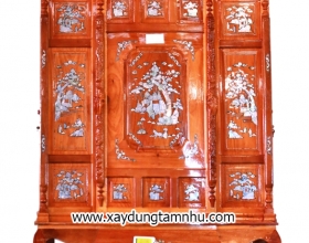 TỦ THỜ CĂMXE MẶT GÕ ĐỎ 4 CHÂN - CẨN XÀ CỪ TỦ THỜ CĂMXE MẶT GÕ ĐỎ 4 CHÂN - CẨN XÀ CỪ