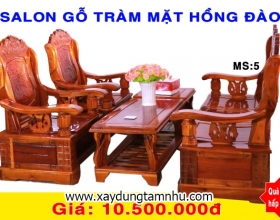 BỘ SALON GỖ TRÀM MẶT HỒNG ĐÀO- 5 MÓN - THÙNG BỘ SALON GỖ TRÀM MẶT HỒNG ĐÀO- 5 MÓN - THÙNG