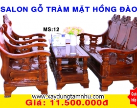 BỘ SALON GỖ TRÀM BÔNG VÀNG MẶT HỒNG ĐÀO - 5 MÓN - THÙNG BỘ SALON GỖ TRÀM BÔNG VÀNG MẶT HỒNG ĐÀO - 5 MÓN - THÙNG