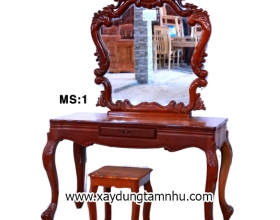BÀN PHẤN CĂMXE MẶT GÕ LU-Y 1M2  