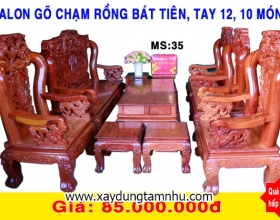 BỘ SALON GỖ GÕ ĐỎ - 10 MÓN -CHẠM RỒNG BÁT TIÊN - TAY 12 BỘ SALON GỖ GÕ ĐỎ - 10 MÓN -CHẠM RỒNG BÁT TIÊN - TAY 12