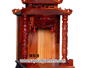 TỦ ĐỊA GỖ CĂMXE MÁI NGÓI 50CM