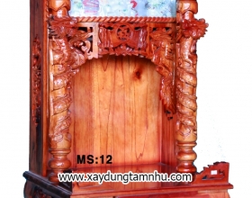 TỦ ĐỊA GỖ XOAN ĐÀO CÓ HỘP ĐÈN CÓ CỘT QUỲ 60CM TỦ ĐỊA GỖ XOAN ĐÀO CÓ HỘP ĐÈN CÓ CỘT QUỲ 60CM