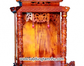 TỦ ĐỊA GỖ TRÀM BÔNG VÀNG MÁI NGÓI 60CM TỦ ĐỊA GỖ TRÀM BÔNG VÀNG MÁI NGÓI 60CM