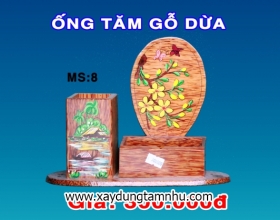ỐNG TĂM BẰNG GỖ DỪA ỐNG TĂM BẰNG GỖ DỪA